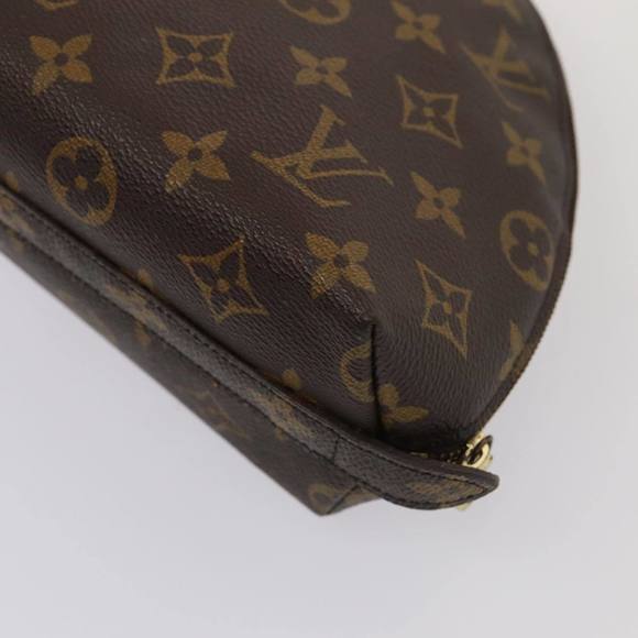 LOUIS VUITTON Monogram Trousse Demi Ronde Cosmetic Pouch M47520 LV Auth 82041 - Picture 7 of 16